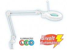 LUPA DE BANCADA HIKARI HL-500 LED 8X BIVOLT *PROMOÇÃO